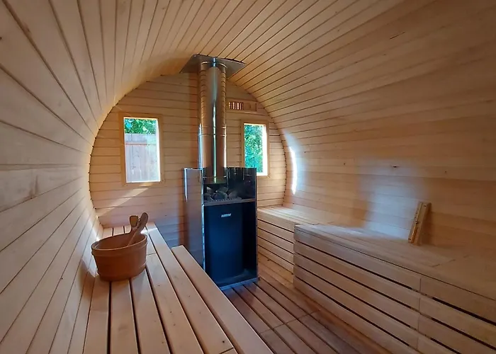 Hébergement de vacances Mazurskie Zacisze - Sauna, Jacuzzi, Kominek *